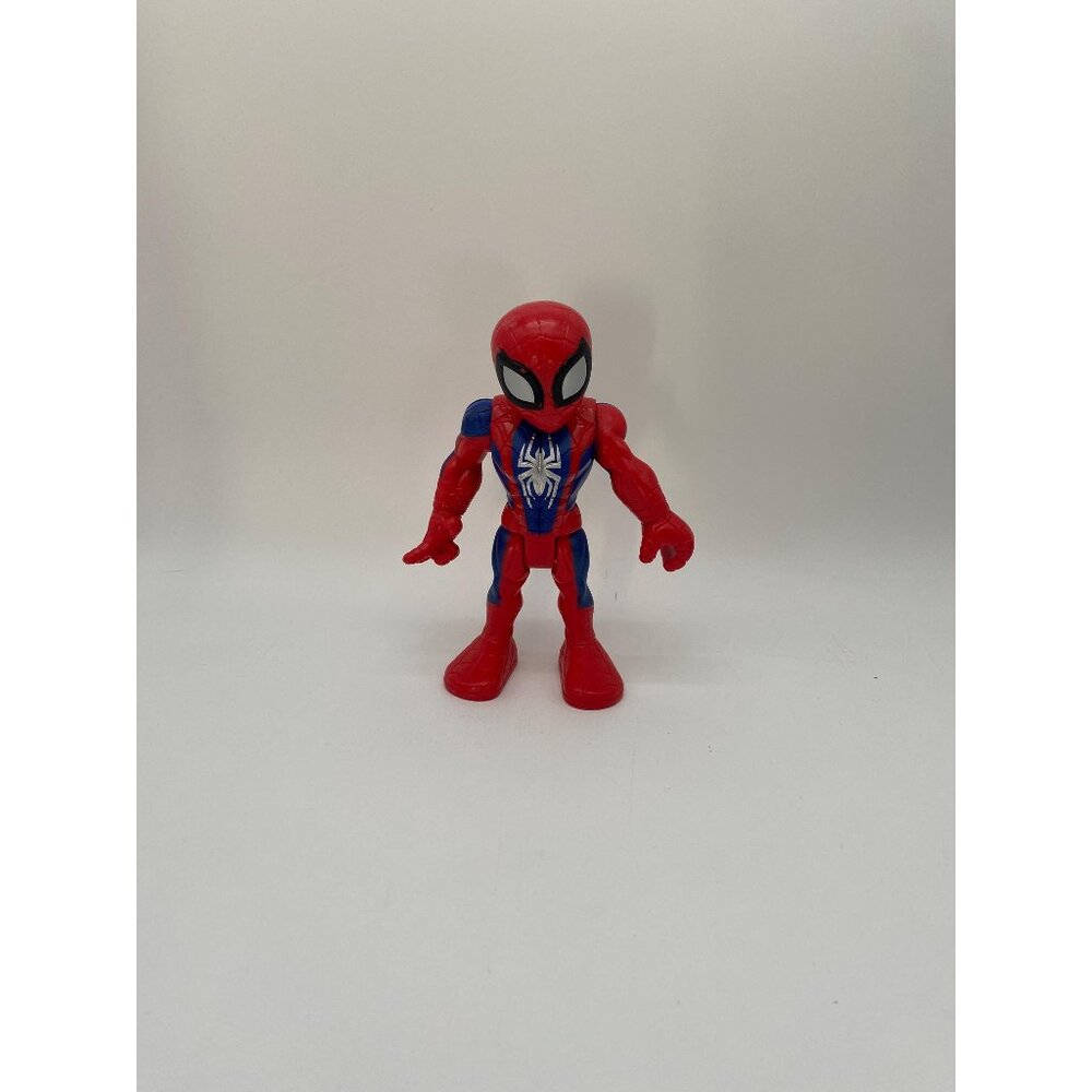 Hasbro Playskool Marvel Spider-Man Blue & Silver Figurine - Kids Superhero Actio